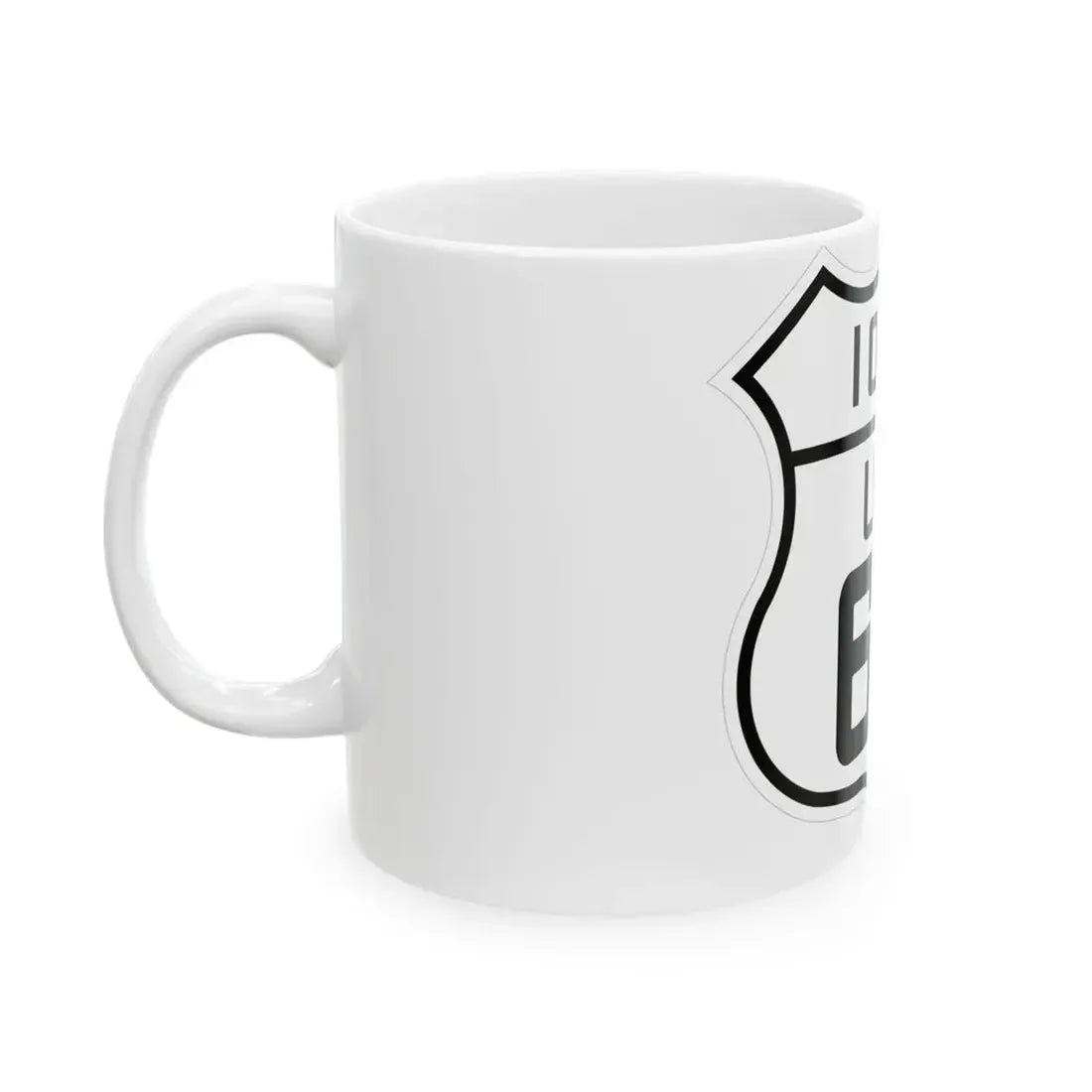 US 63 Iowa 1926 (Iowa) (Road Sign) White Coffee Mug - Go Mug Yourself