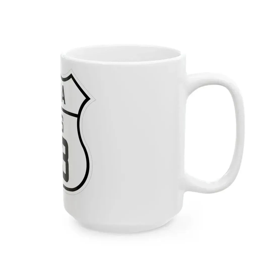 US 63 Iowa 1926 (Iowa) (Road Sign) White Coffee Mug - Go Mug Yourself