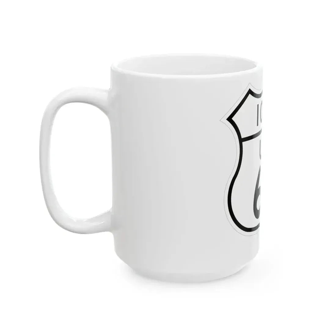 US 63 Iowa 1948 (Iowa) (Road Sign) White Coffee Mug - Go Mug Yourself