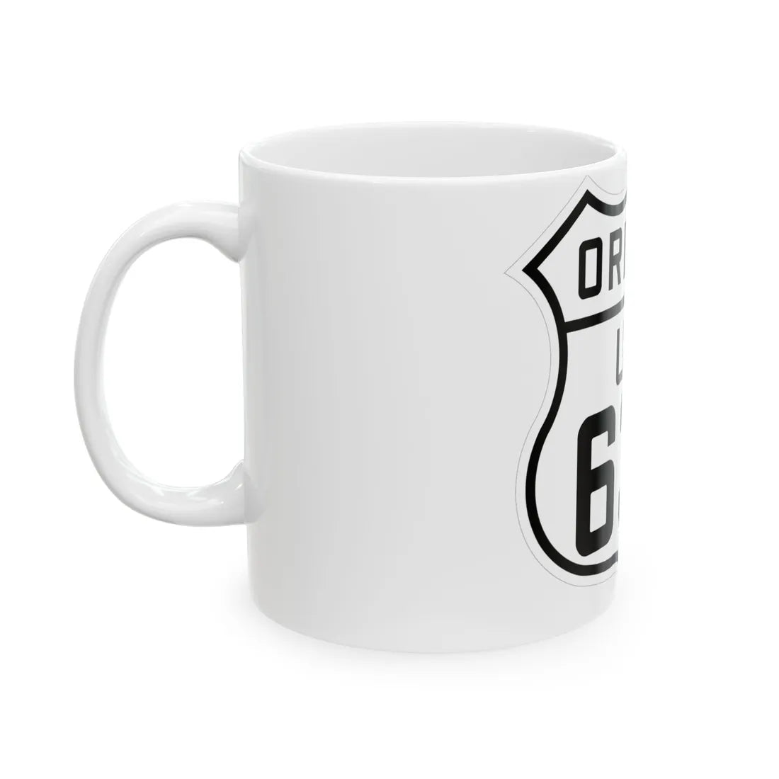 US 630 Oregon 1926 (Oregon) (Road Sign) White Coffee Mug - Go Mug Yourself