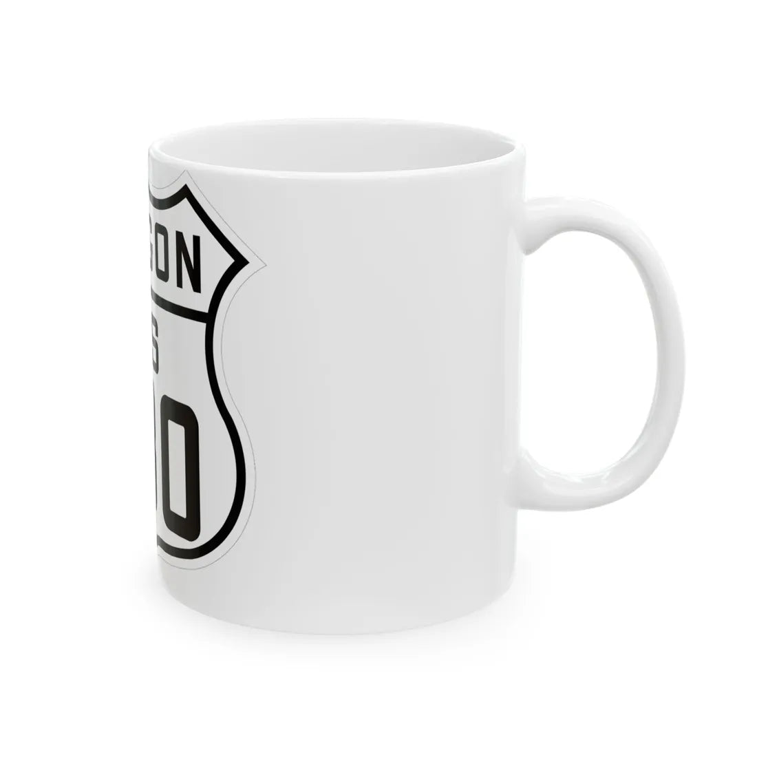 US 630 Oregon 1926 (Oregon) (Road Sign) White Coffee Mug - Go Mug Yourself