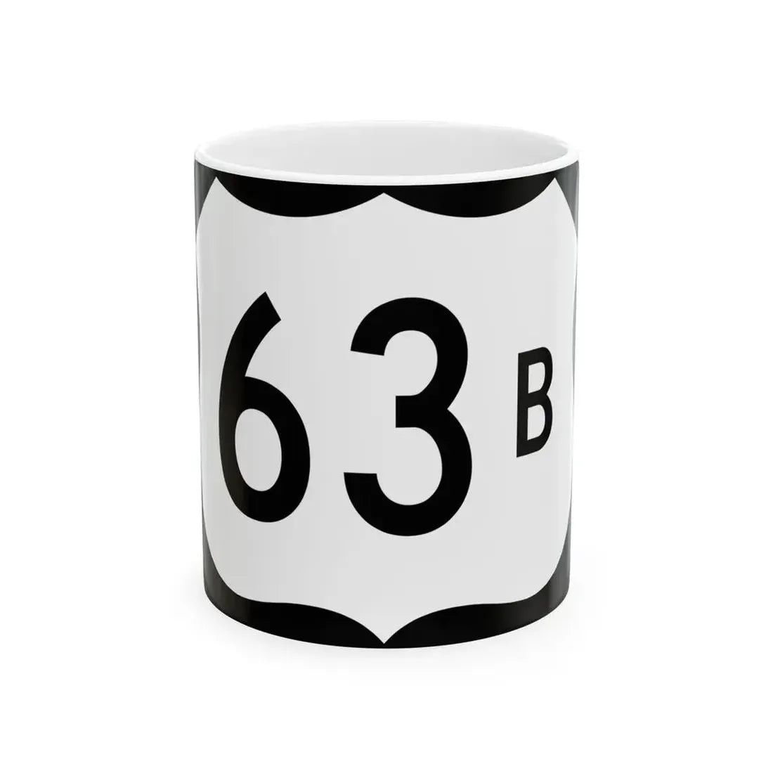 US 63B (Arkansas) (Road Sign) White Coffee Mug 11oz - Go Mug Yourself