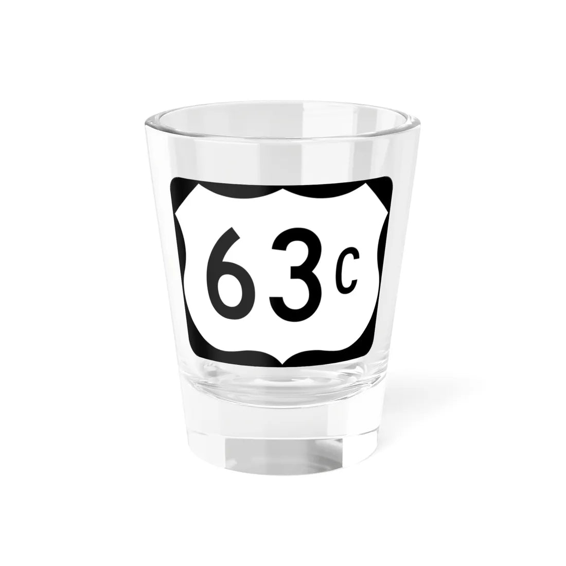 US 63C (Arkansas) (Road Sign) Shot Glass 1.5oz 1.5oz - Go Mug Yourself