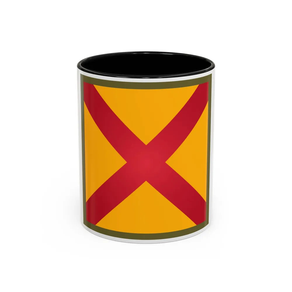 US 63rd Cavalry Division (U.S. Army) Accent Coffee Mug 11oz Black - Go Mug Yourself