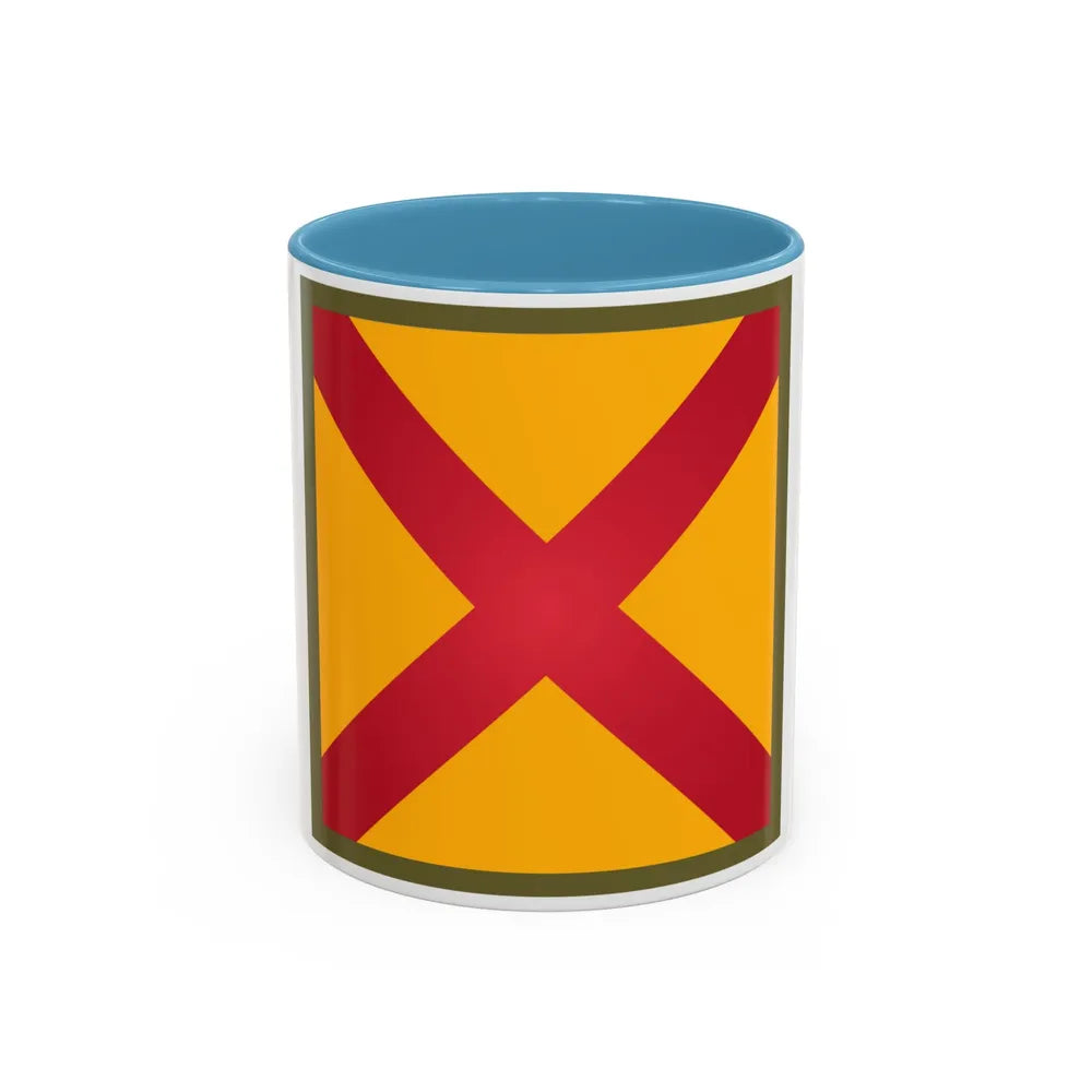 US 63rd Cavalry Division (U.S. Army) Accent Coffee Mug 11oz Light Blue - Go Mug Yourself