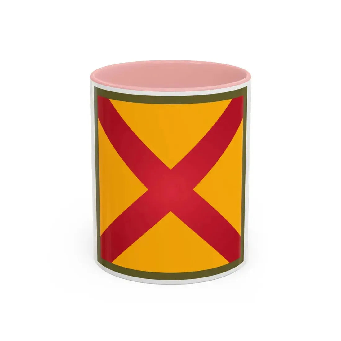 US 63rd Cavalry Division (U.S. Army) Accent Coffee Mug 11oz Pink - Go Mug Yourself
