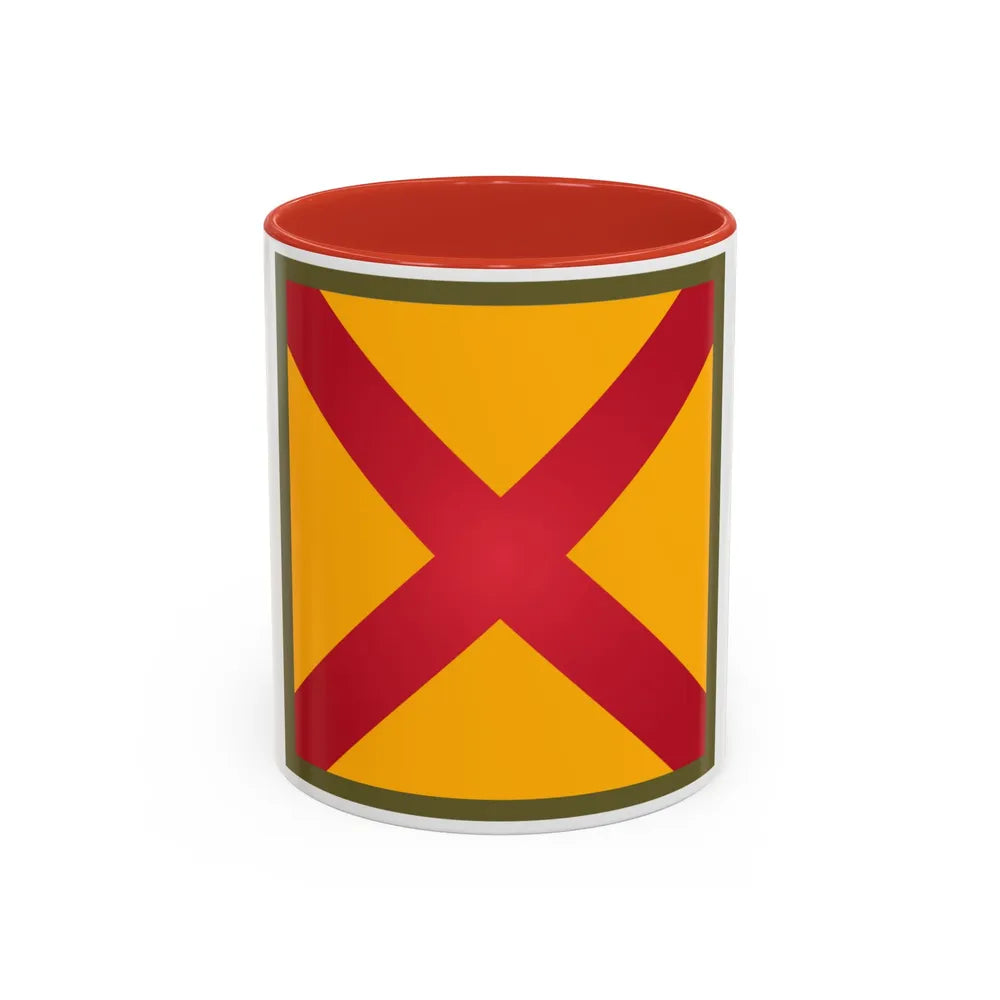 US 63rd Cavalry Division (U.S. Army) Accent Coffee Mug 11oz Red - Go Mug Yourself
