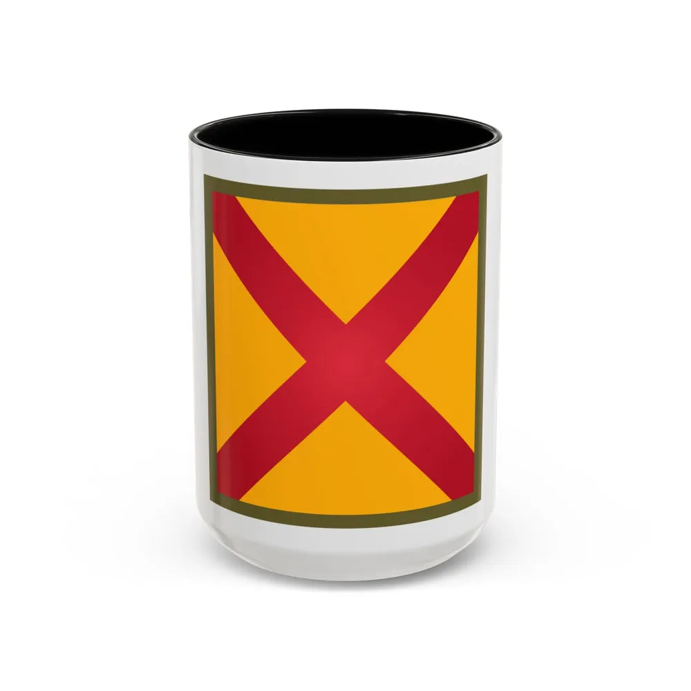 US 63rd Cavalry Division (U.S. Army) Accent Coffee Mug 15oz Black - Go Mug Yourself