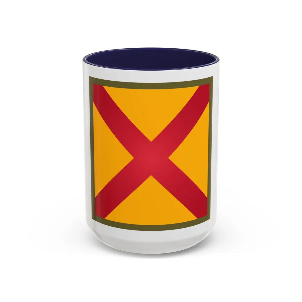 US 63rd Cavalry Division (U.S. Army) Accent Coffee Mug 15oz Navy - Go Mug Yourself