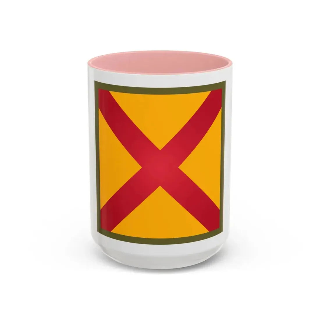 US 63rd Cavalry Division (U.S. Army) Accent Coffee Mug 15oz Pink - Go Mug Yourself