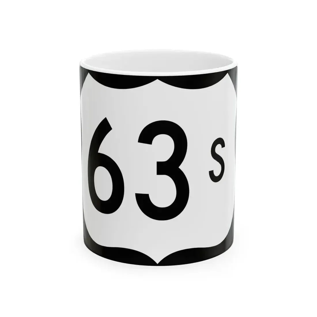 US 63S (Arkansas) (Road Sign) White Coffee Mug 11oz - Go Mug Yourself