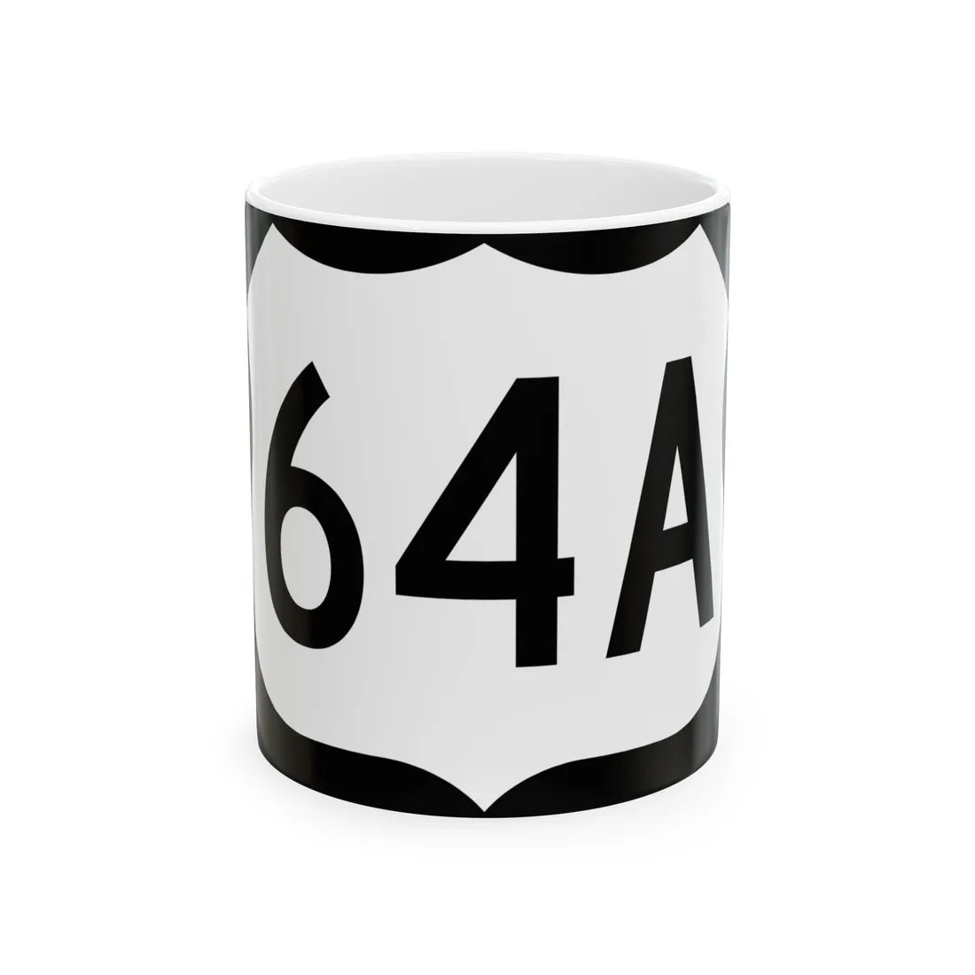 US 64A (North Carolina) (Road Sign) White Coffee Mug 11oz - Go Mug Yourself