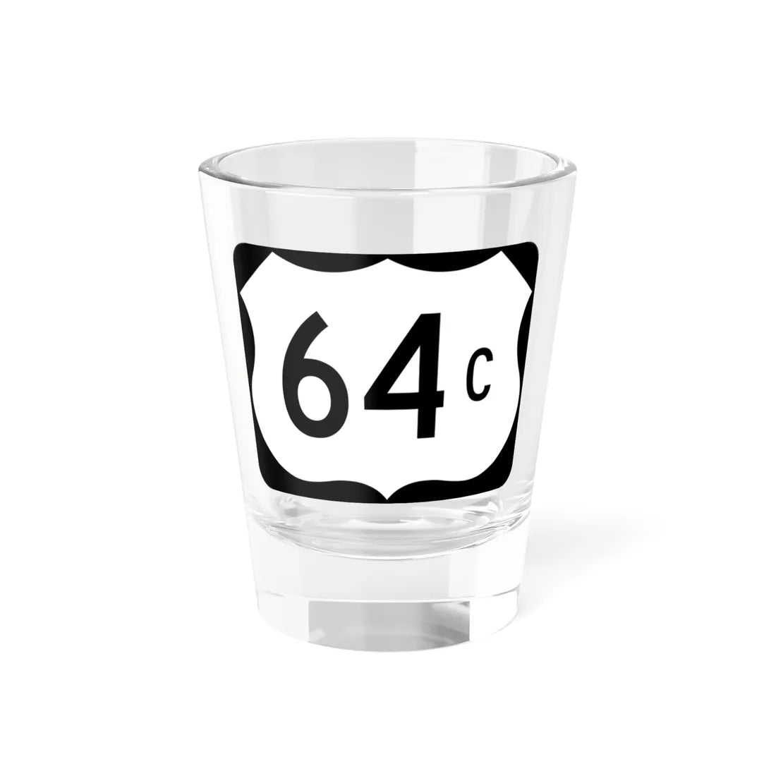 US 64C (Arkansas) (Road Sign) Shot Glass 1.5oz 1.5oz - Go Mug Yourself