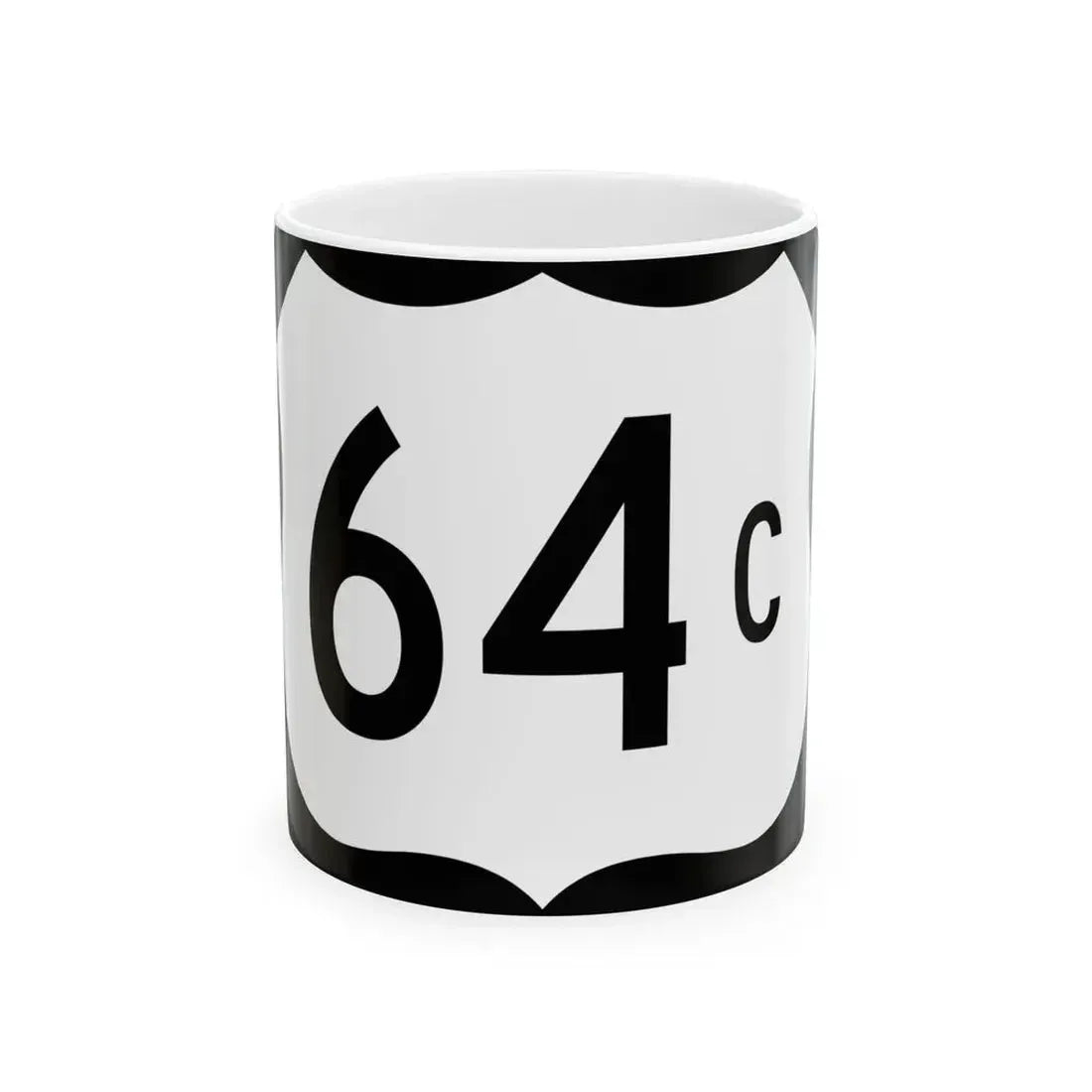 US 64C (Arkansas) (Road Sign) White Coffee Mug 11oz - Go Mug Yourself
