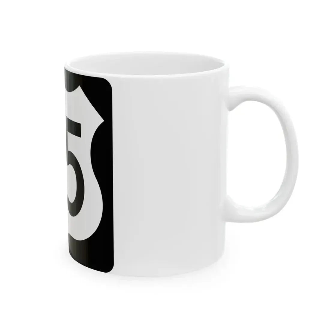 US 65 IA (Iowa) (Road Sign) White Coffee Mug - Go Mug Yourself