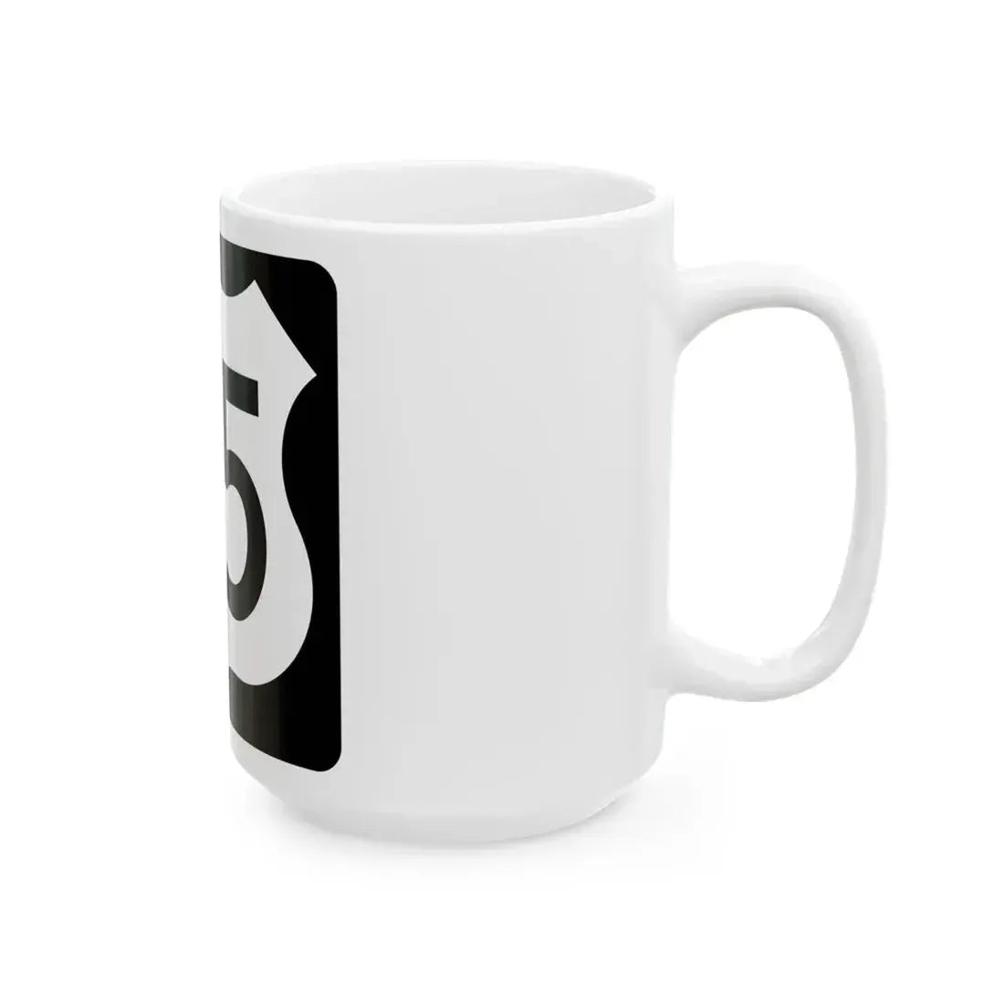 US 65 IA (Iowa) (Road Sign) White Coffee Mug - Go Mug Yourself