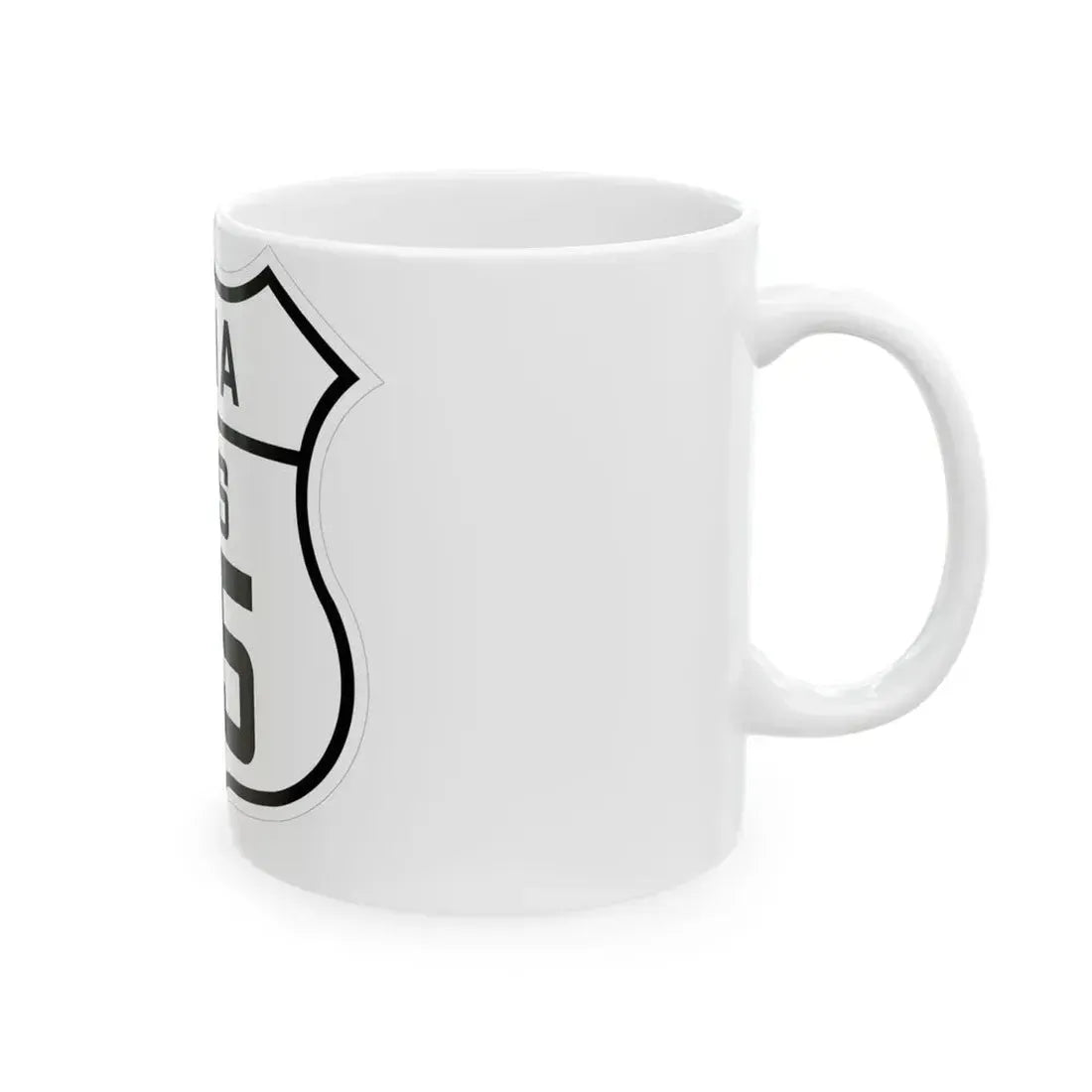 US 65 Iowa 1926 (Iowa) (Road Sign) White Coffee Mug - Go Mug Yourself