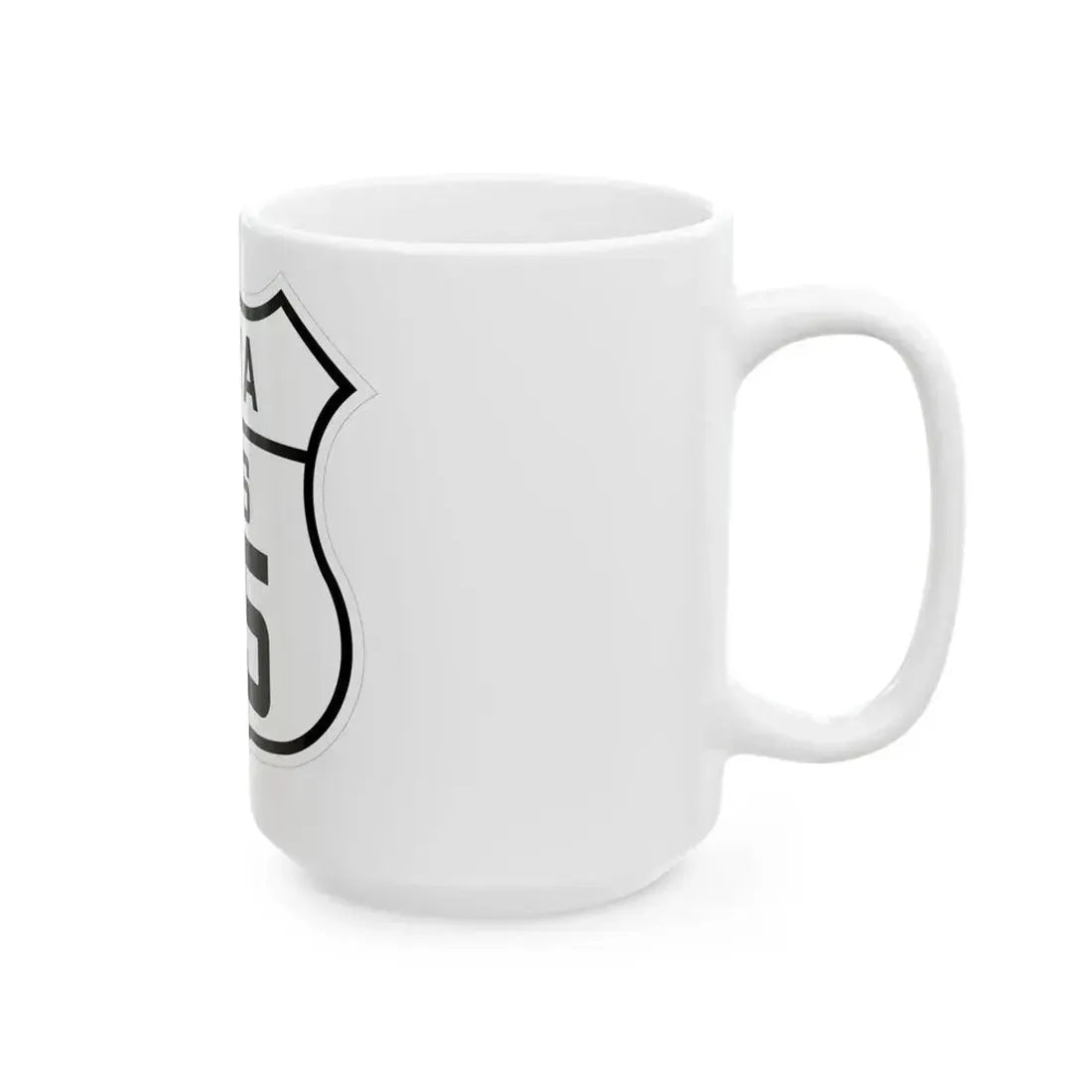 US 65 Iowa 1926 (Iowa) (Road Sign) White Coffee Mug - Go Mug Yourself