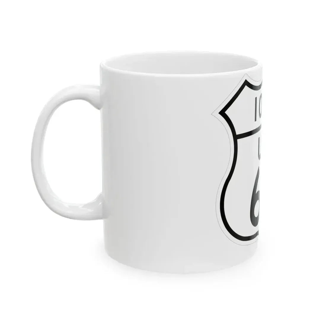 US 65 Iowa 1948 (Iowa) (Road Sign) White Coffee Mug - Go Mug Yourself