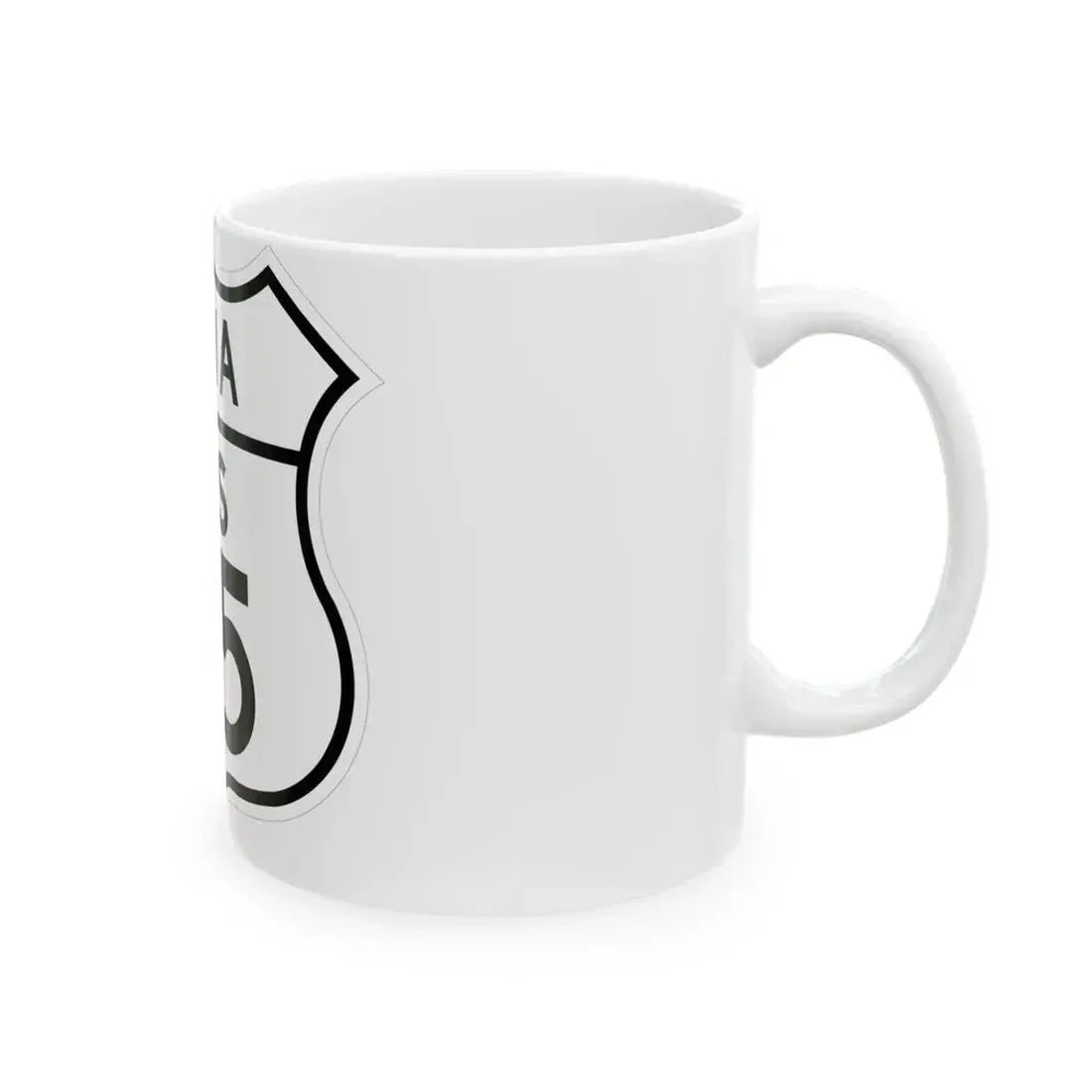 US 65 Iowa 1948 (Iowa) (Road Sign) White Coffee Mug - Go Mug Yourself