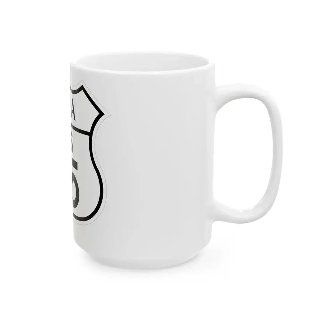 US 65 Iowa 1948 (Iowa) (Road Sign) White Coffee Mug - Go Mug Yourself