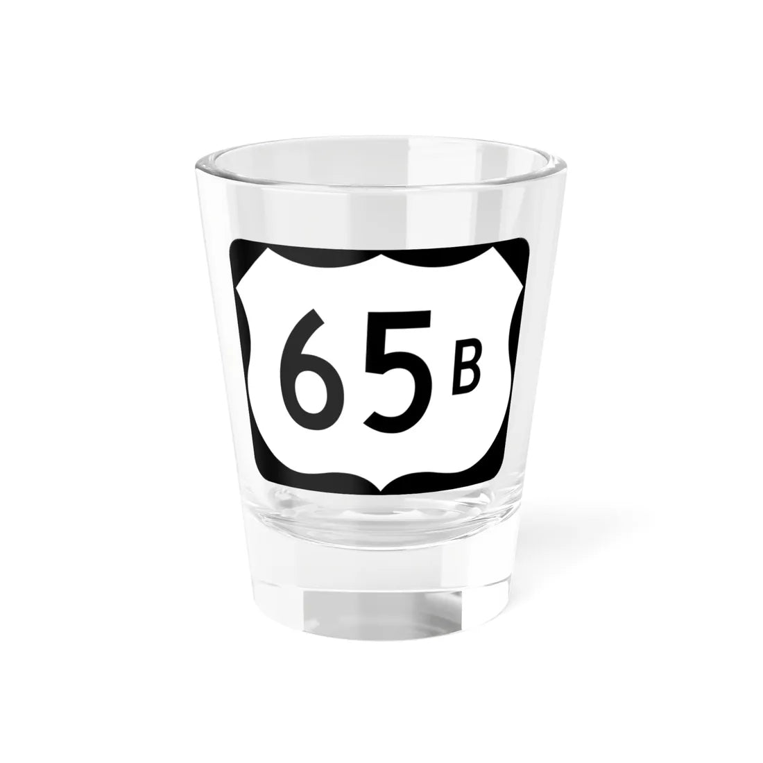 US 65B (Arkansas) (Road Sign) Shot Glass 1.5oz 1.5oz - Go Mug Yourself