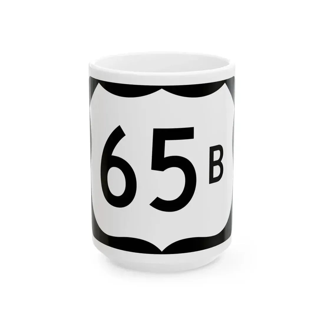 US 65B (Arkansas) (Road Sign) White Coffee Mug 15oz - Go Mug Yourself
