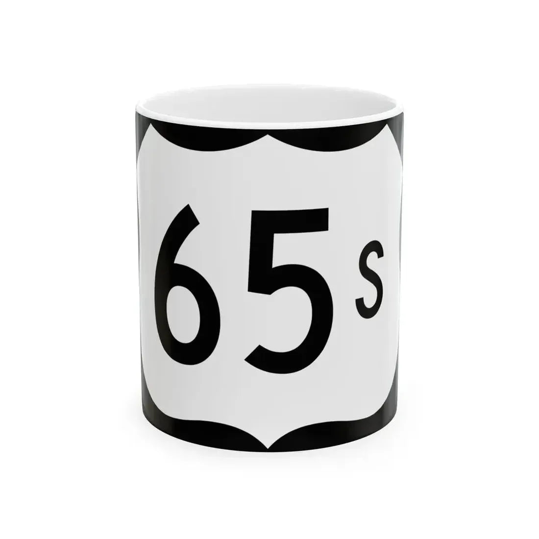 US 65S (Arkansas) (Road Sign) White Coffee Mug 11oz - Go Mug Yourself