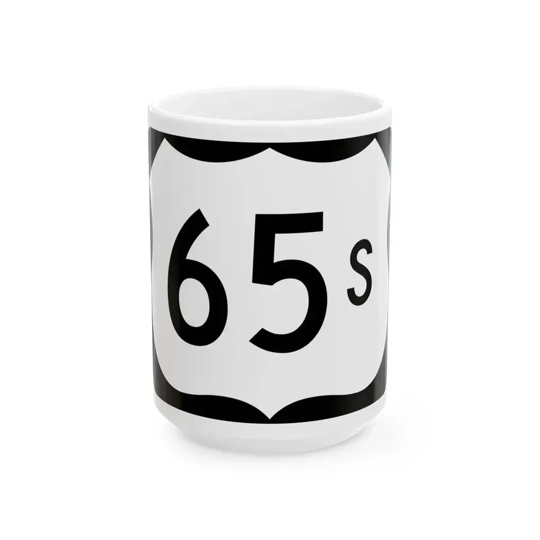 US 65S (Arkansas) (Road Sign) White Coffee Mug 15oz - Go Mug Yourself
