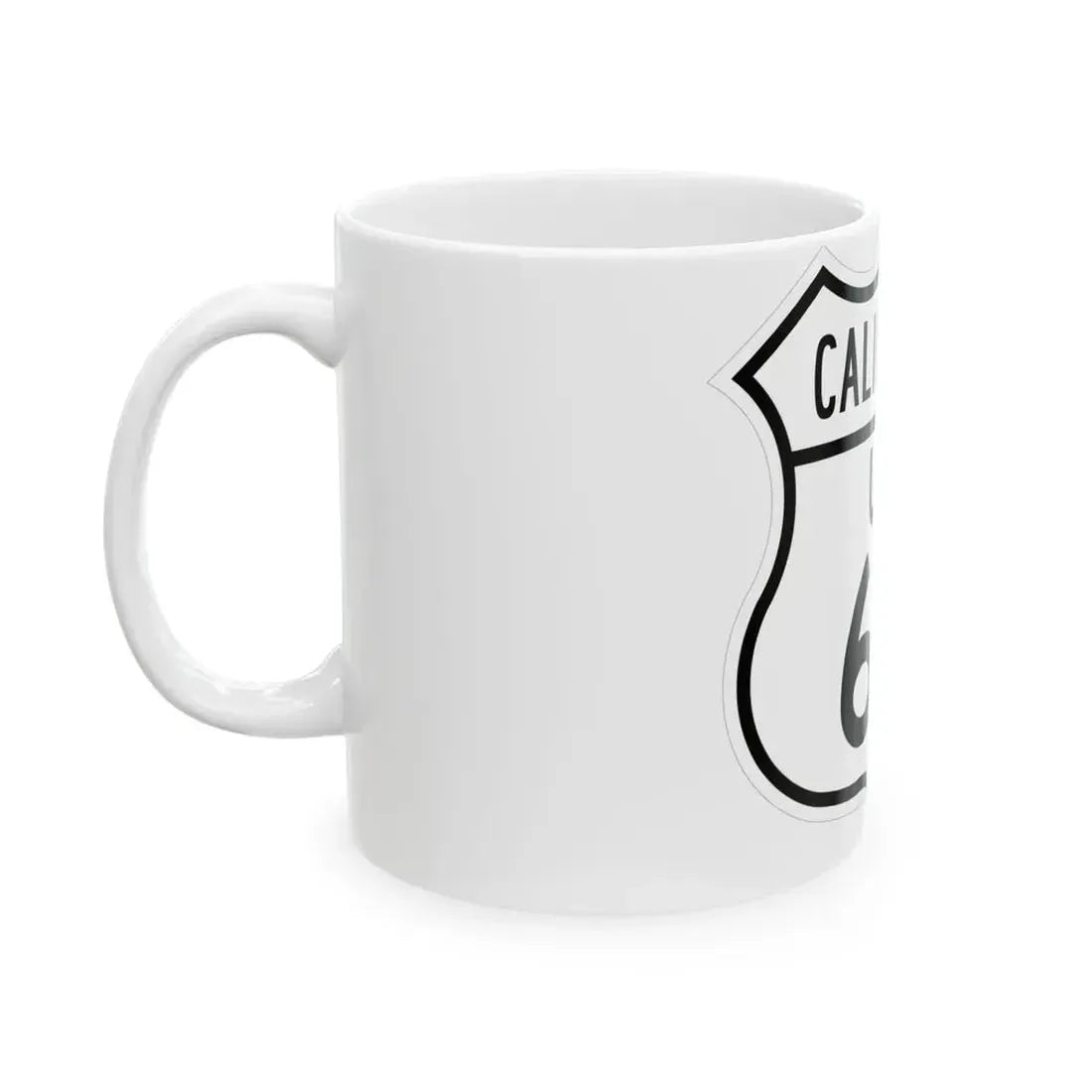 US 66 California 1948 (California) (Road Sign) White Coffee Mug - Go Mug Yourself