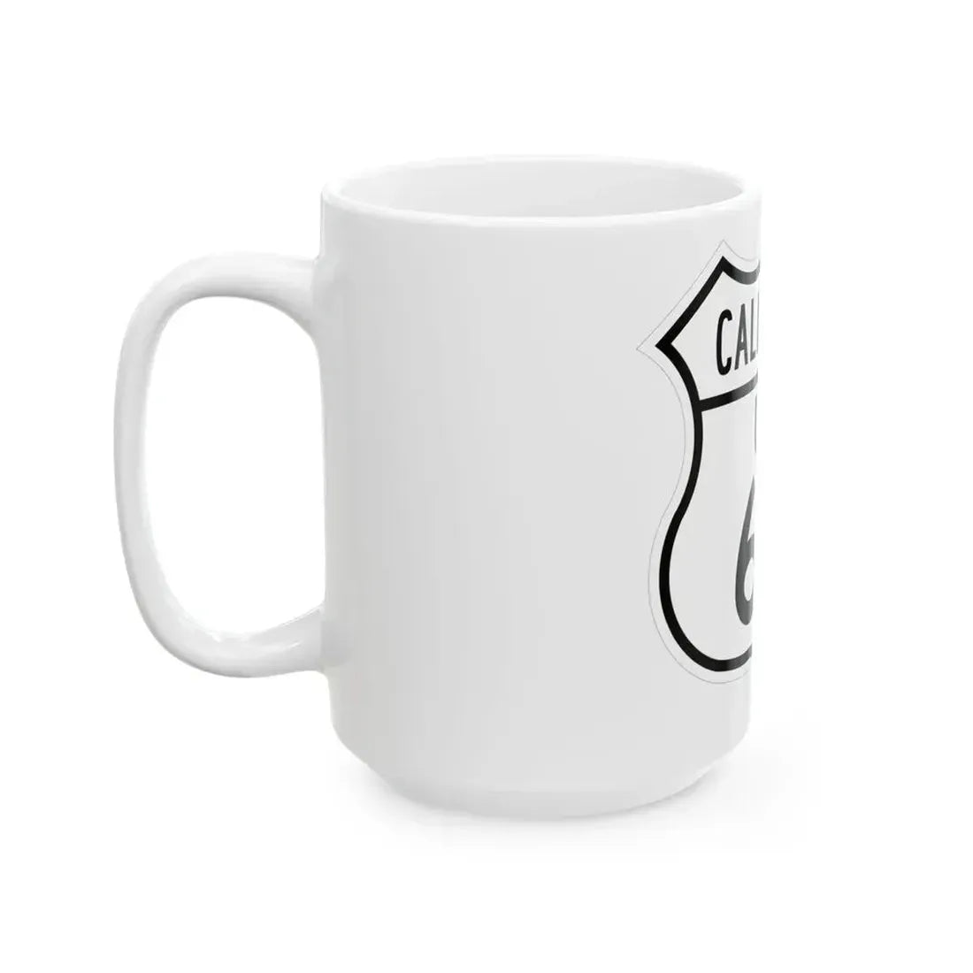 US 66 California 1948 (California) (Road Sign) White Coffee Mug - Go Mug Yourself