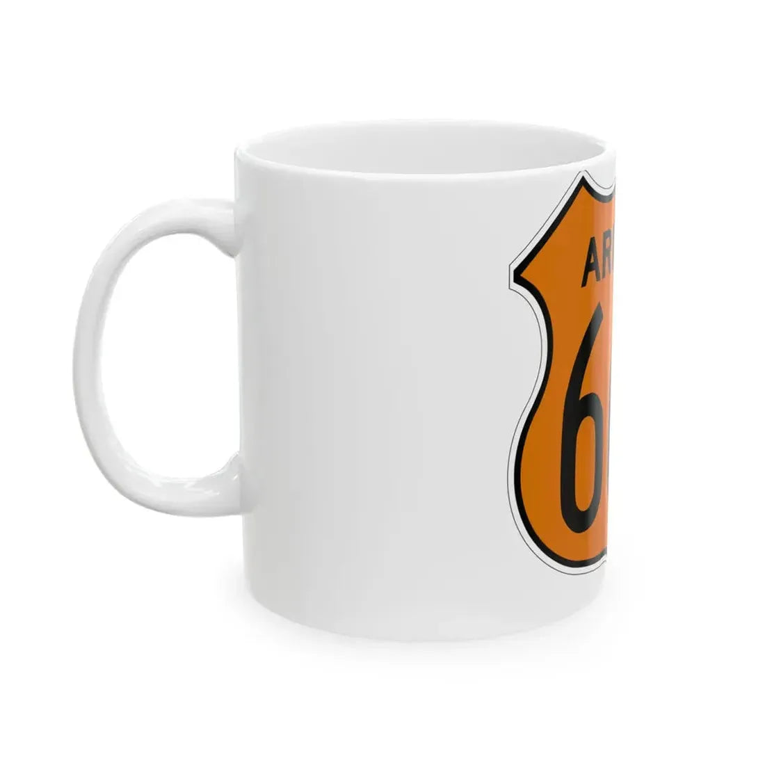 US 666 Arizona 1956 North (Arizona) (Road Sign) White Coffee Mug - Go Mug Yourself