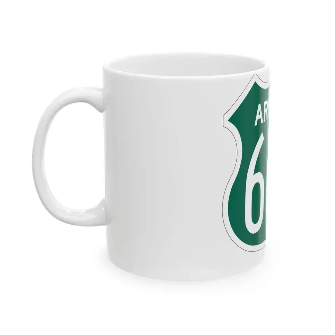US 666 Arizona 1956 South (Arizona) (Road Sign) White Coffee Mug - Go Mug Yourself
