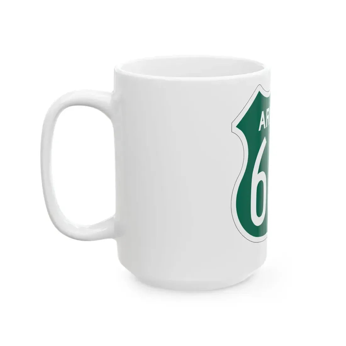 US 666 Arizona 1956 South (Arizona) (Road Sign) White Coffee Mug - Go Mug Yourself