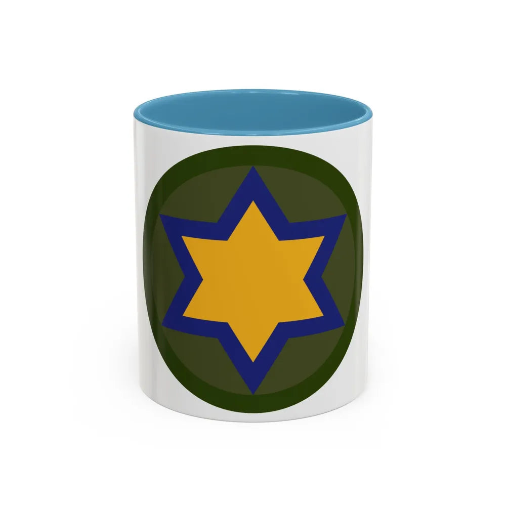 US 66th Cavalry Division (U.S. Army) Accent Coffee Mug 11oz Light Blue - Go Mug Yourself