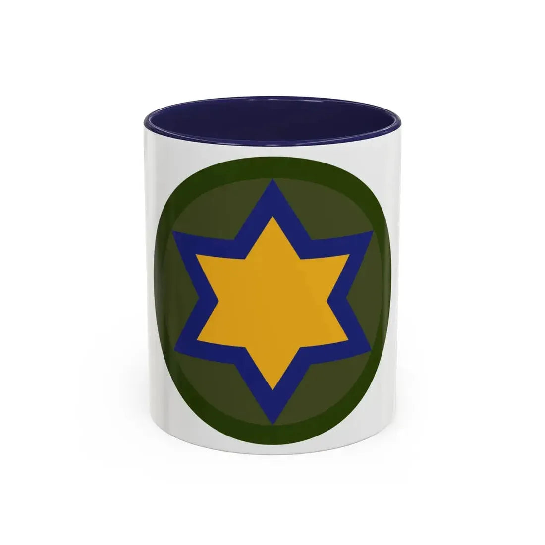 US 66th Cavalry Division (U.S. Army) Accent Coffee Mug 11oz Navy - Go Mug Yourself