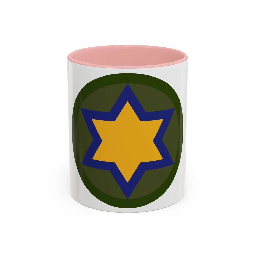 US 66th Cavalry Division (U.S. Army) Accent Coffee Mug 11oz Pink - Go Mug Yourself
