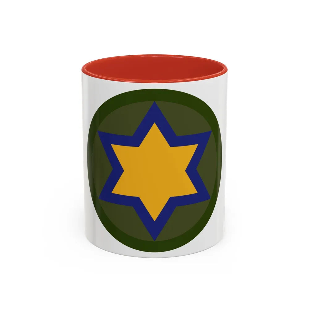 US 66th Cavalry Division (U.S. Army) Accent Coffee Mug 11oz Red - Go Mug Yourself