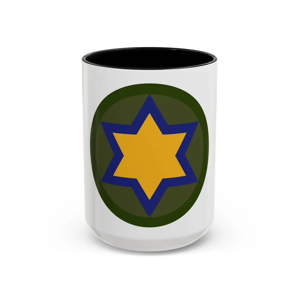 US 66th Cavalry Division (U.S. Army) Accent Coffee Mug 15oz Black - Go Mug Yourself