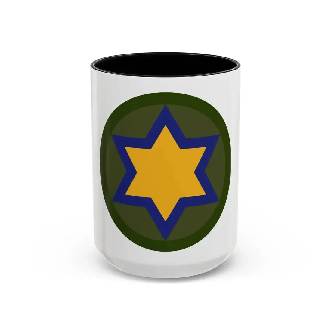 US 66th Cavalry Division (U.S. Army) Accent Coffee Mug 15oz Black - Go Mug Yourself