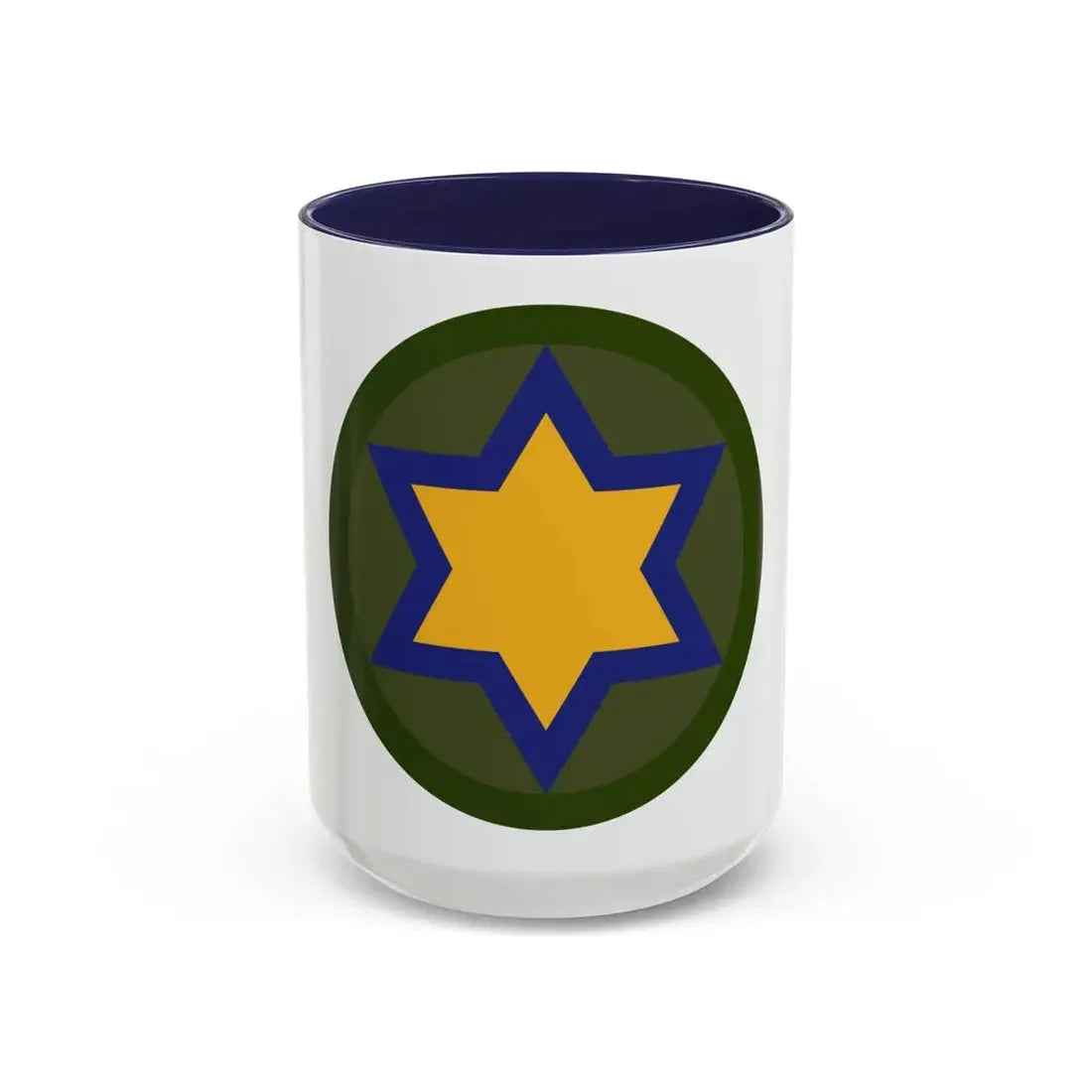 US 66th Cavalry Division (U.S. Army) Accent Coffee Mug 15oz Navy - Go Mug Yourself