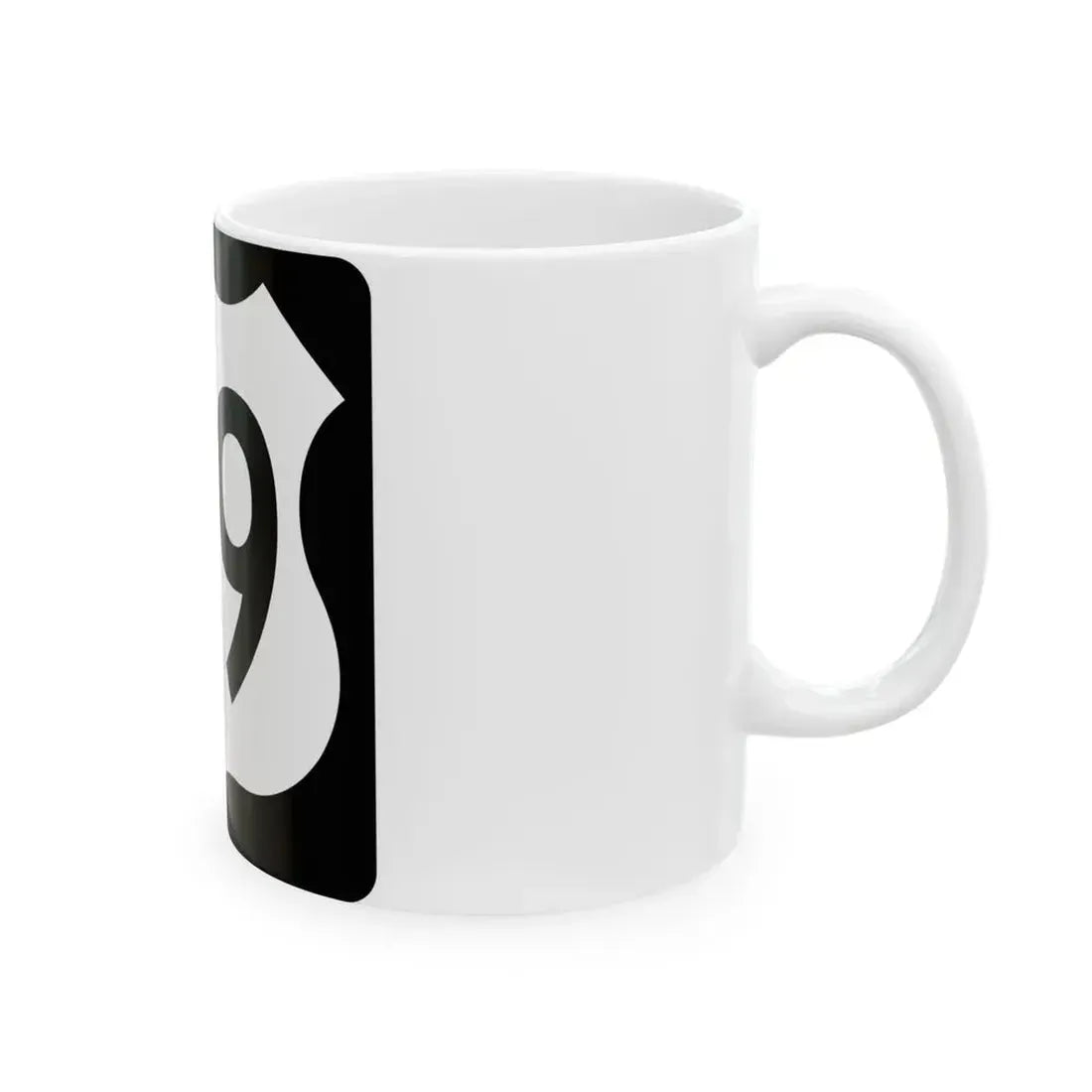 US 69 IA (Iowa) (Road Sign) White Coffee Mug - Go Mug Yourself