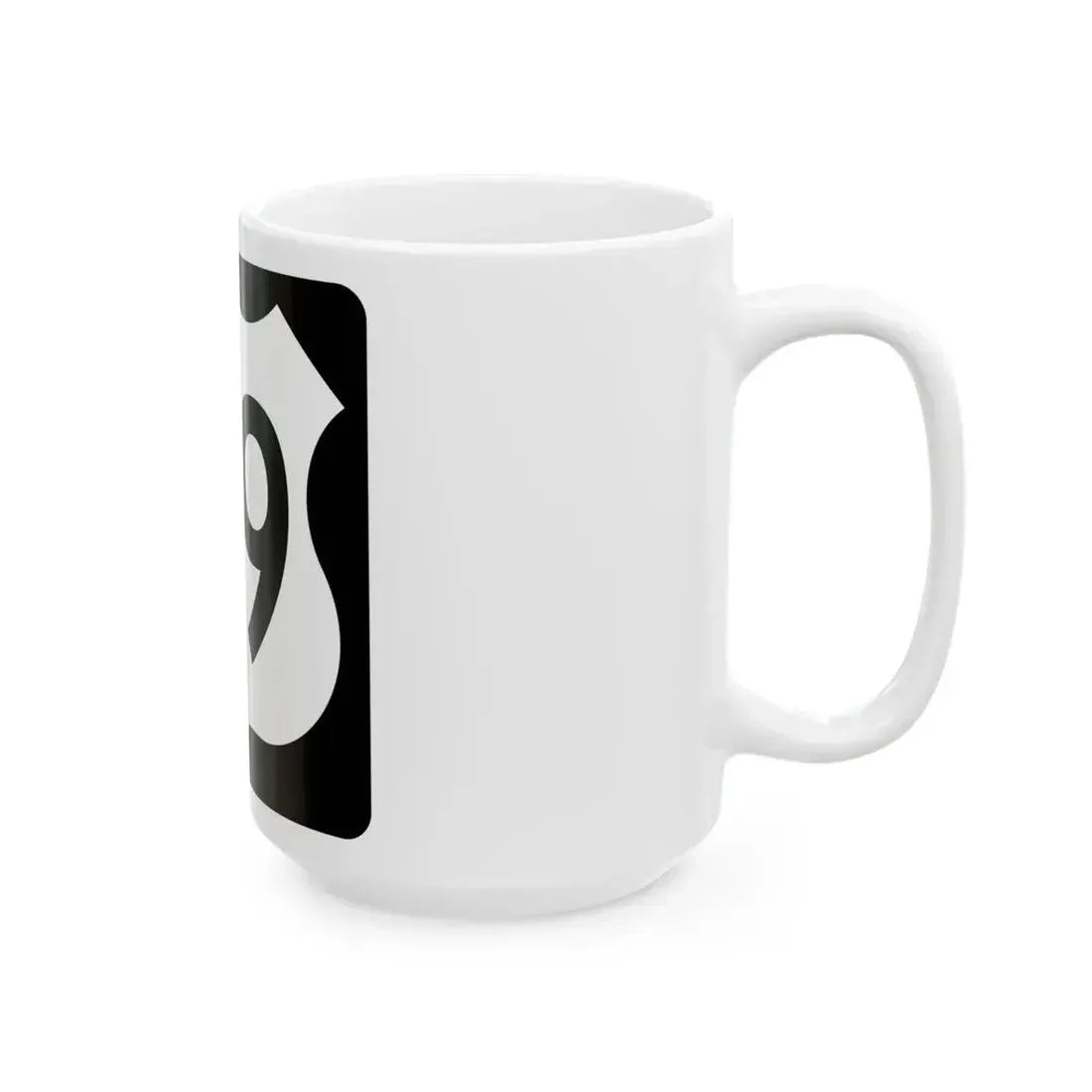 US 69 IA (Iowa) (Road Sign) White Coffee Mug - Go Mug Yourself