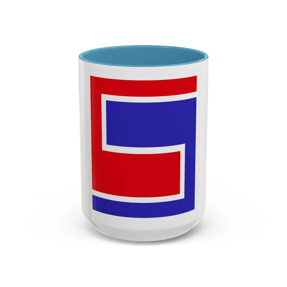 US 69th Infantry Division (U.S. Army) Accent Coffee Mug 15oz Light Blue - Go Mug Yourself