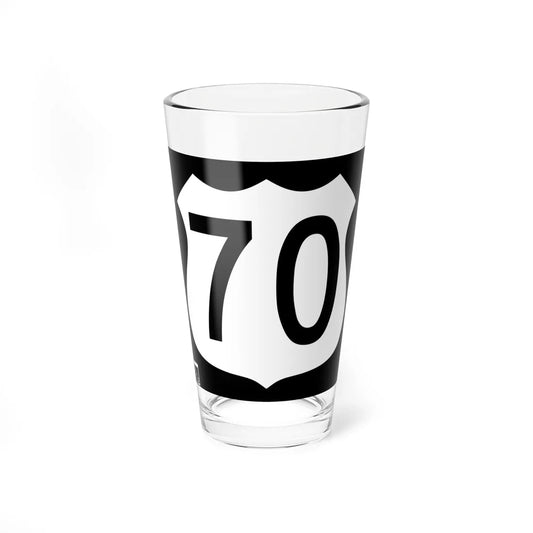 US 70 1963 AZ (Arizona) (Road Sign) Pint Glss 16oz 16oz - Go Mug Yourself