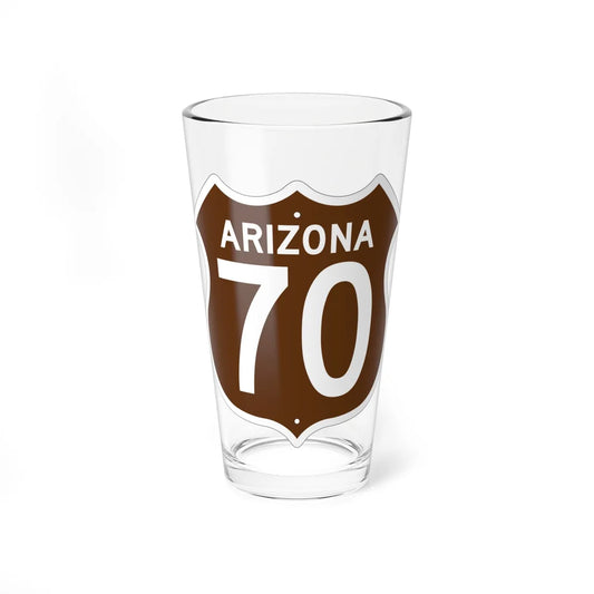 US 70 Arizona 1956 East (Arizona) (Road Sign) Pint Glss 16oz 16oz - Go Mug Yourself