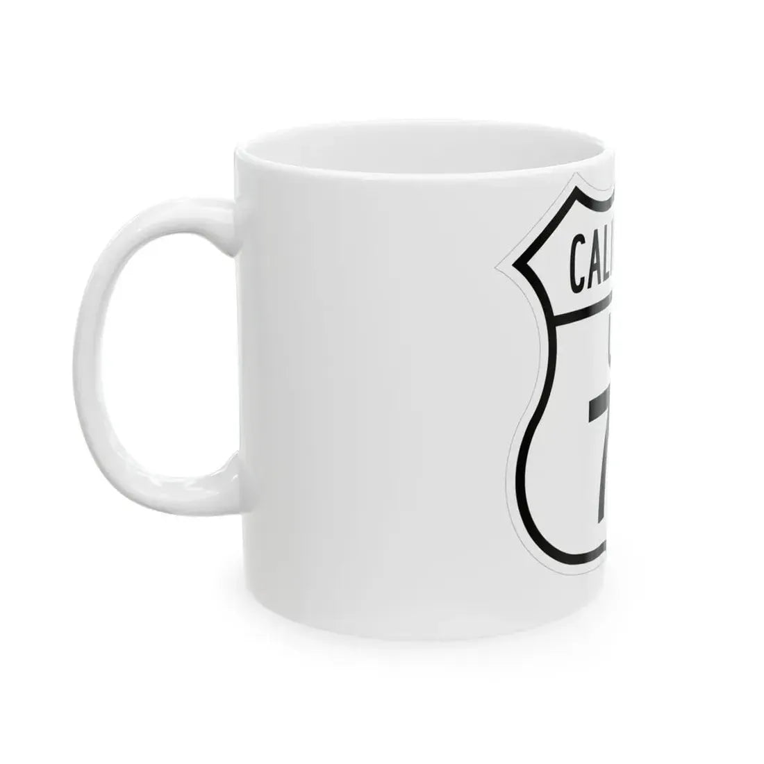 US 70 California 1948 (California) (Road Sign) White Coffee Mug - Go Mug Yourself