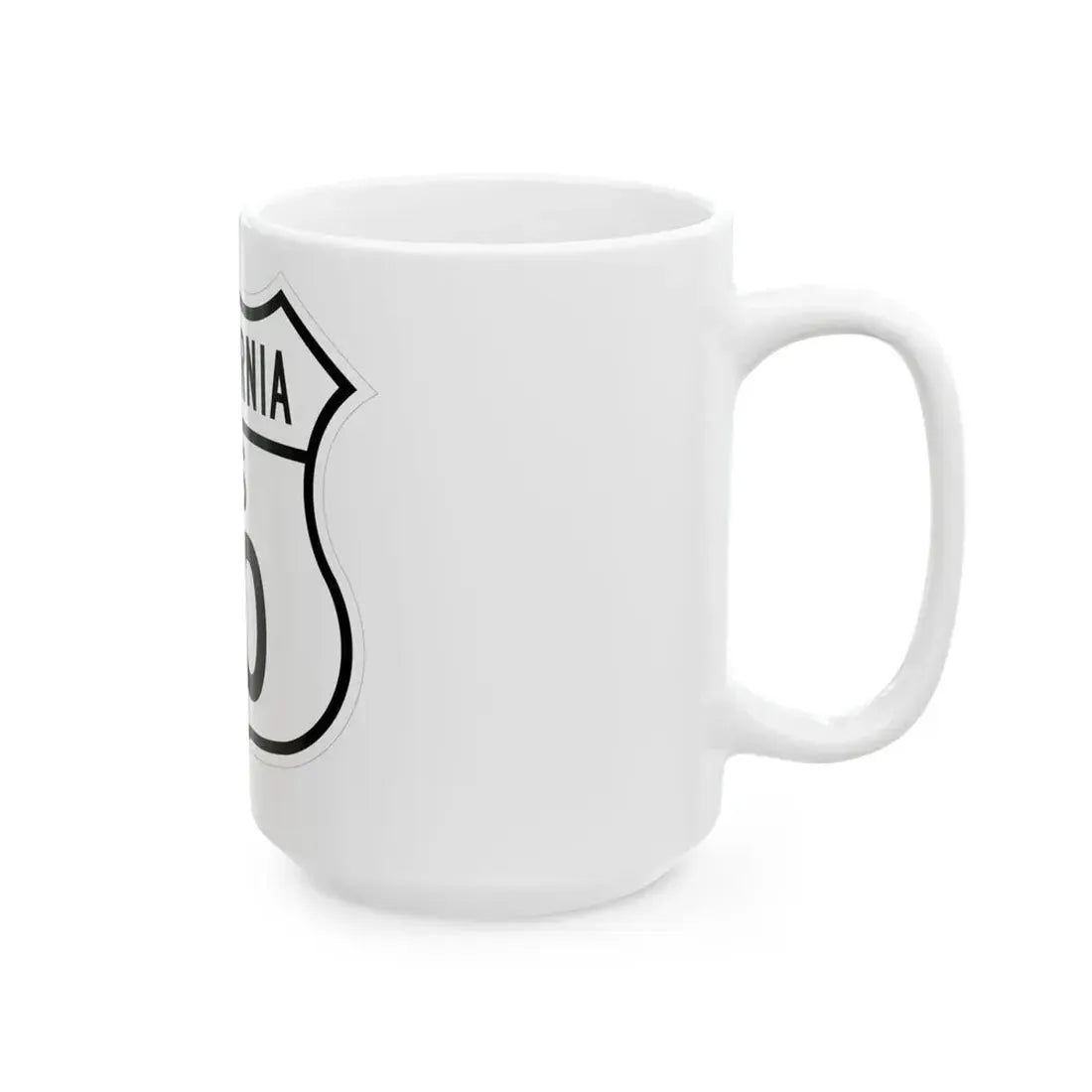 US 70 California 1948 (California) (Road Sign) White Coffee Mug - Go Mug Yourself