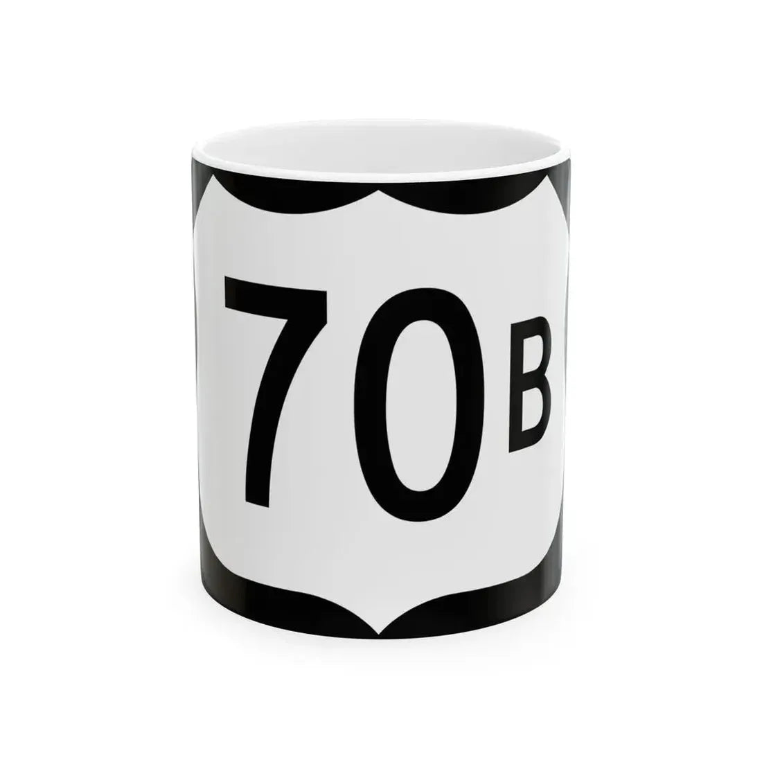 US 70B (Arkansas) (Road Sign) White Coffee Mug 11oz - Go Mug Yourself