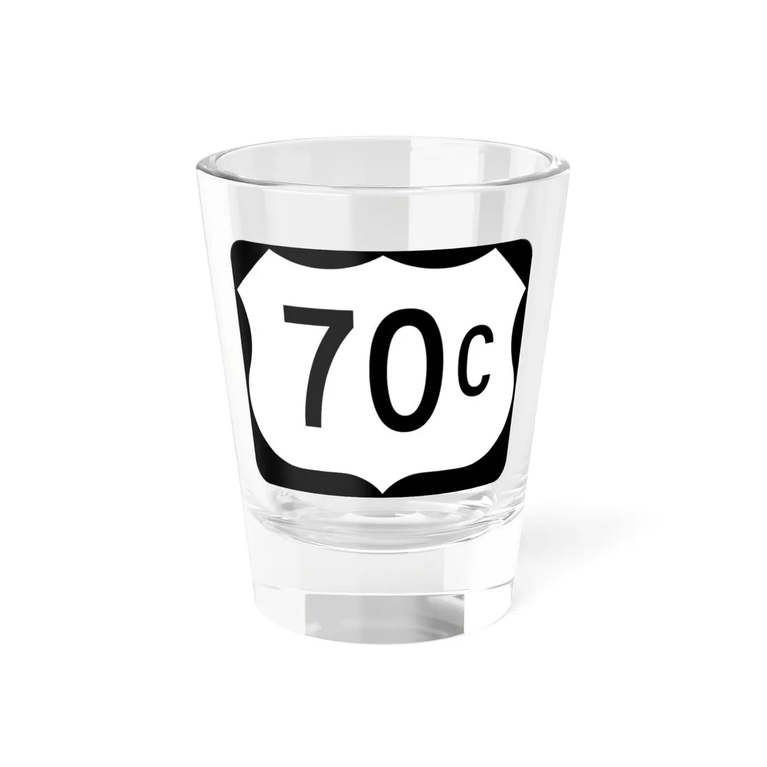 US 70C (Arkansas) (Road Sign) Shot Glass 1.5oz 1.5oz - Go Mug Yourself